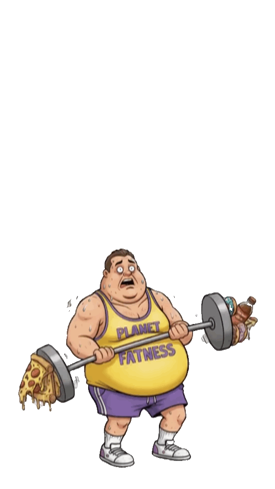 Planet Fatness lifter rep